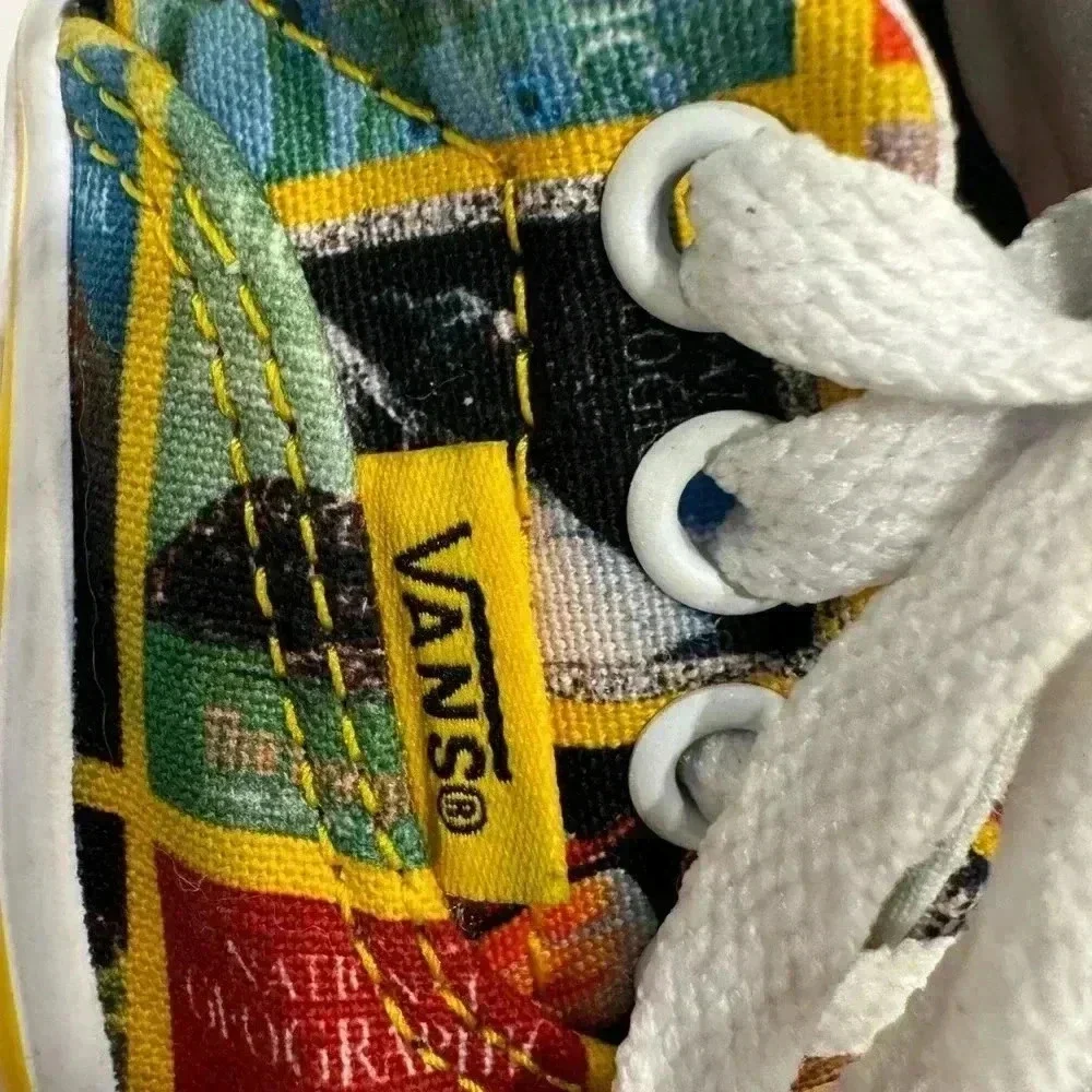 Vans National Geographic kids unisex lace up sneakers size 12